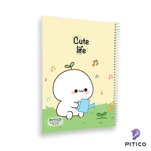 دفتر مشق مجلد 100 برگ سری cute life طرح 5