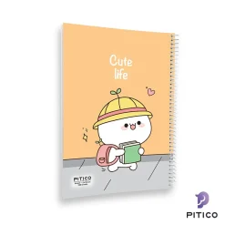 دفتر مشق مجلد 100 برگ سری cute life طرح 6