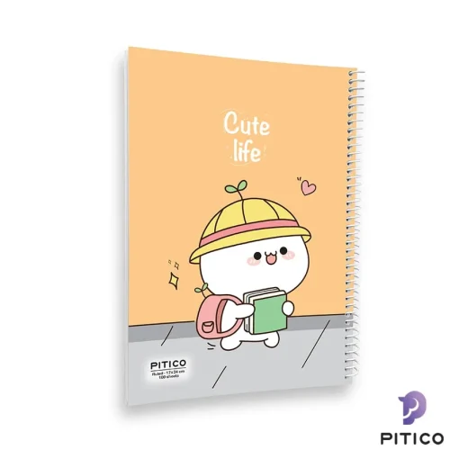 دفتر مشق مجلد 100 برگ سری cute life طرح 6