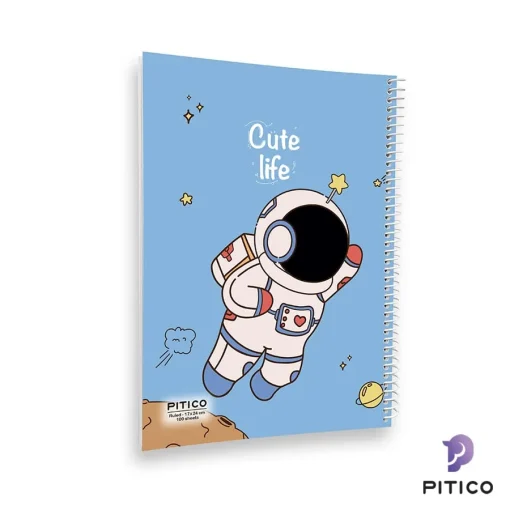 دفتر مشق مجلد 100 برگ سری cute life طرح 7