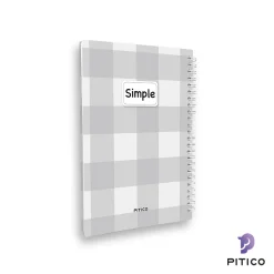 دفتر جلد سخت سری simple طرح 4