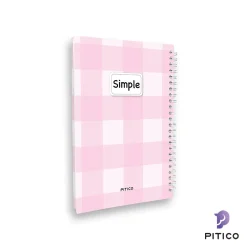 دفتر جلد سخت سری simple طرح 7