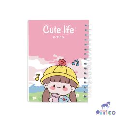 دفترچه یادداشت A6 سری CUTELIFE طرح 6